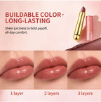 Tinted Lip Oil Stick Moisturizing Glossy Plumping Lipstick