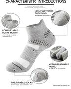 Polyester Blend Ankle Socks Sports Performance Footwear
