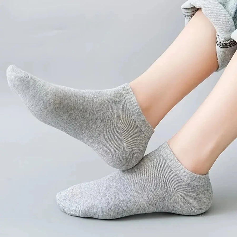 Mens Polyester Elastane Breathable No Show Ankle Socks