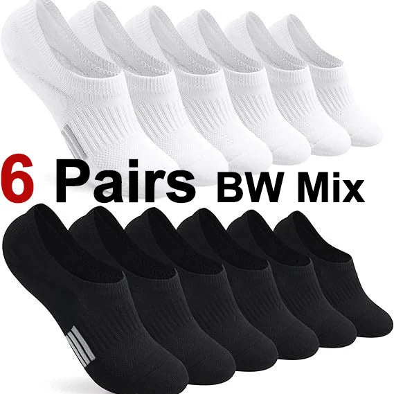 Breathable Polyester Invisible Ankle Socks for Women