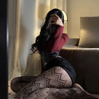 Nylon Fishnet Mesh Pantyhose Waved Pattern Stockings