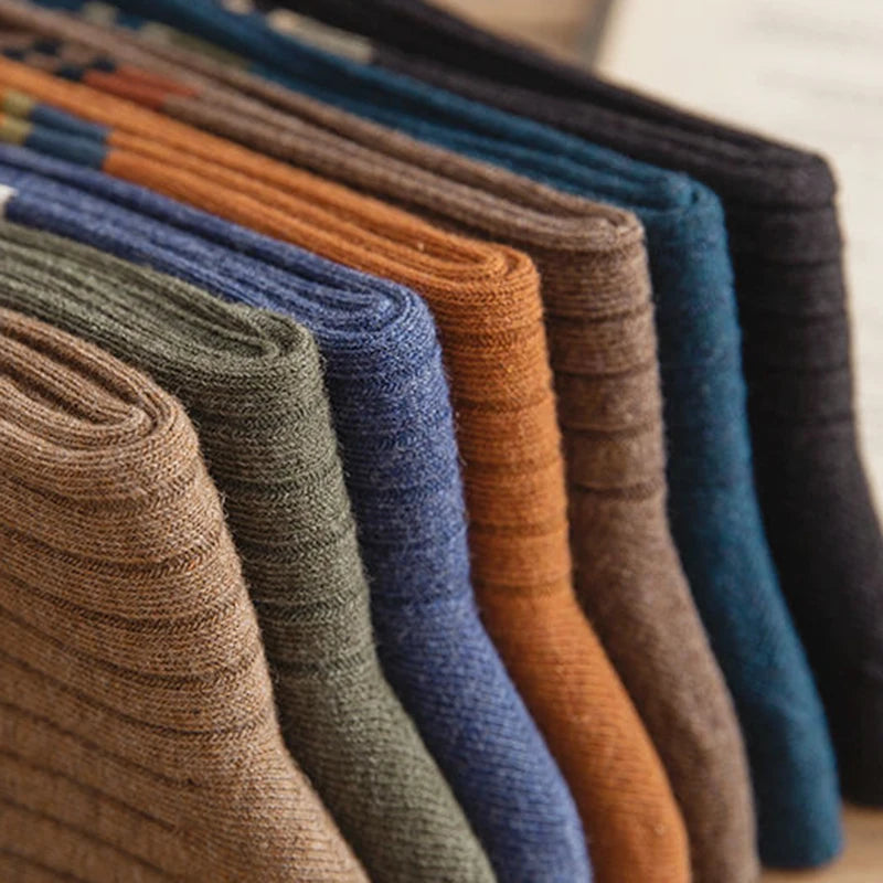 Polyester Elastane Blend Crew Socks - 5