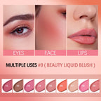Liquid Blush Face Cheek Tint Waterproof Long Lasting Pigmented Makeup