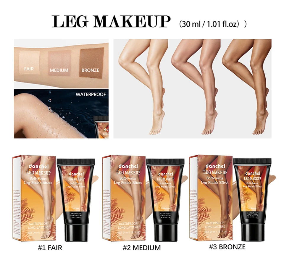 Liquid Leg Makeup Foundation Waterproof Body Concealer