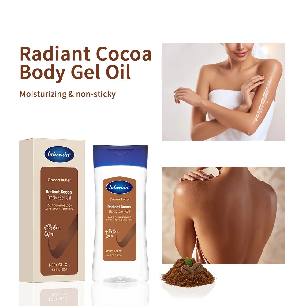 Cocoa Butter Body Gel Oil Moisturizing Skincare Treatment 200ml