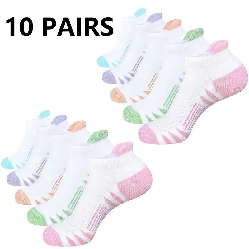 5 Pack Mens Polyester Blend Breathable Ankle Socks