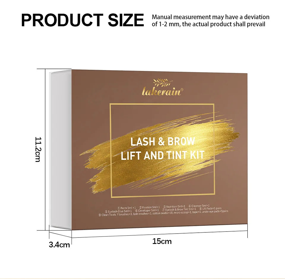 Professional Eyelash and Eyebrow Lifting and Tinting Kit