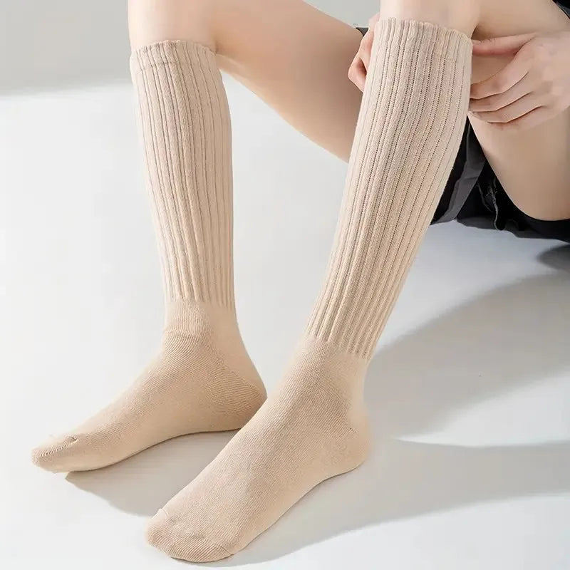 Polyester Elastane Knitted Calf Socks