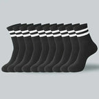 Polyester Elastane Casual Crew Socks Breathable Sweat Absorbing