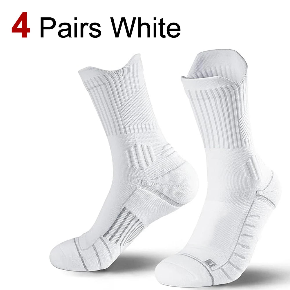 Nylon Spandex Crew Sports Socks for Men