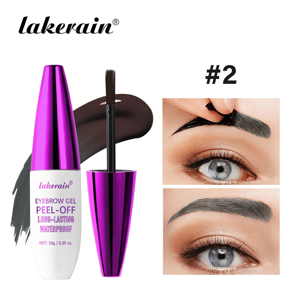 Waterproof Peel Off Eyebrow Tint Gel Long Lasting Tattoo Cream