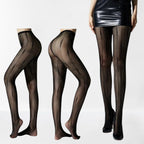 Nylon Fishnet Patterned Tights for Women