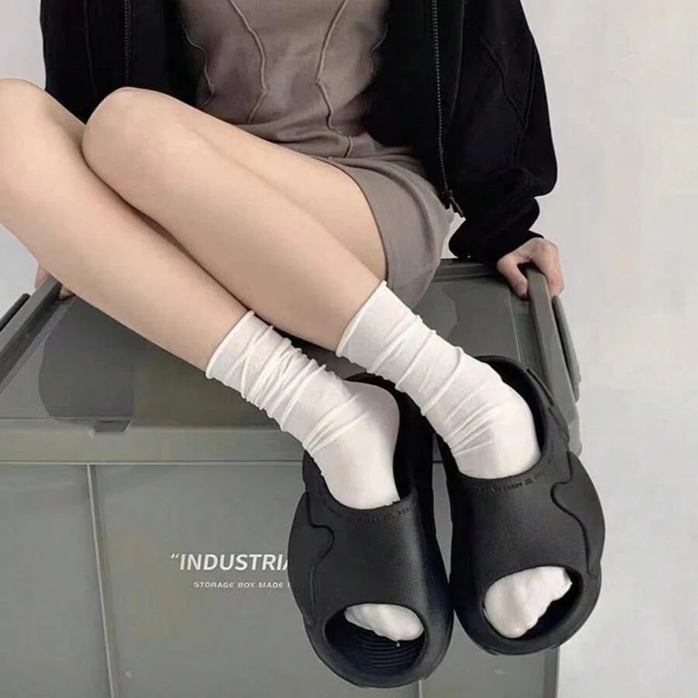 10 Pairs Nylon Elastane Mid Length Casual Socks