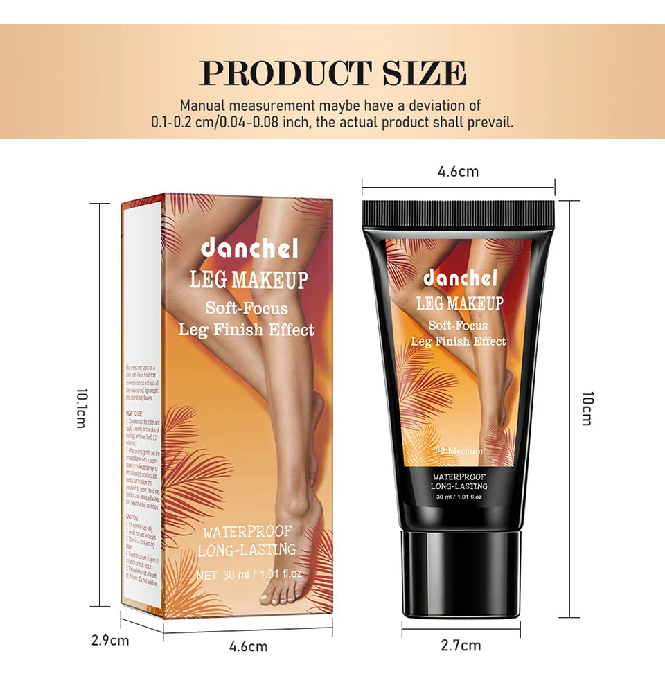 Liquid Body Foundation Waterproof Leg Concealer - 16