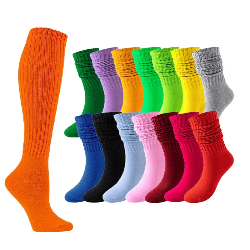 Polyester Elastane Knitted Calf Socks - 11