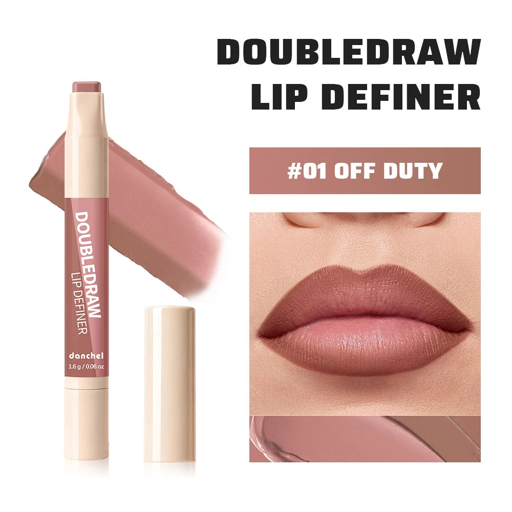 Dual Ended Matte Lip Liner and Gloss Pencil