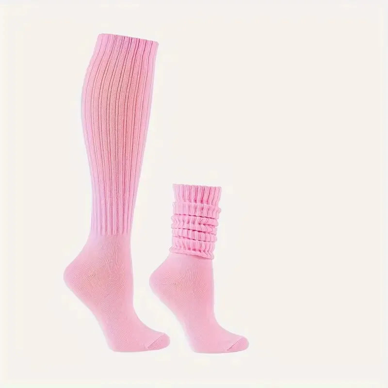 Polyester Elastane Knitted Calf Socks