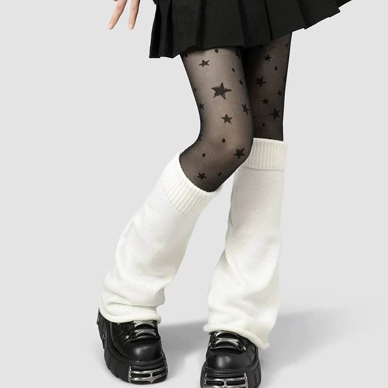 Polyester Spandex Knitted Leg Warmers - 2