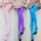 Nylon Elastane Solid Color Opaque Tights