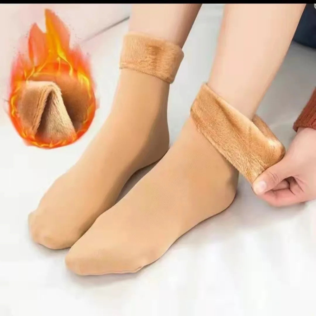 Polyester Fleece Lined Winter Socks