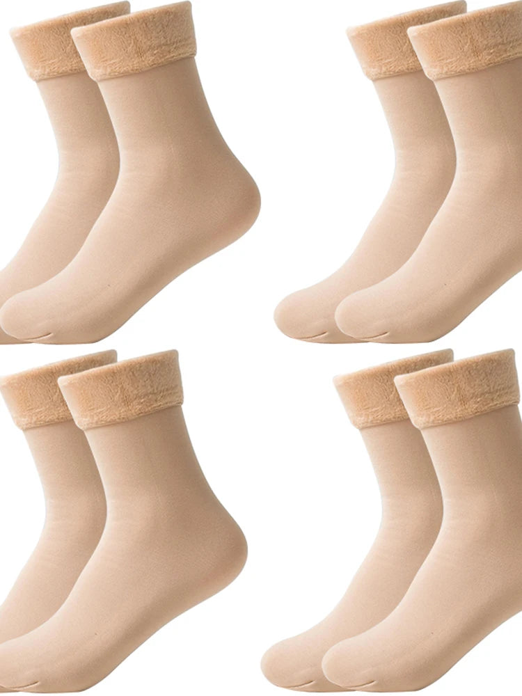 Polyester Fleece Lined Thick Winter Socks