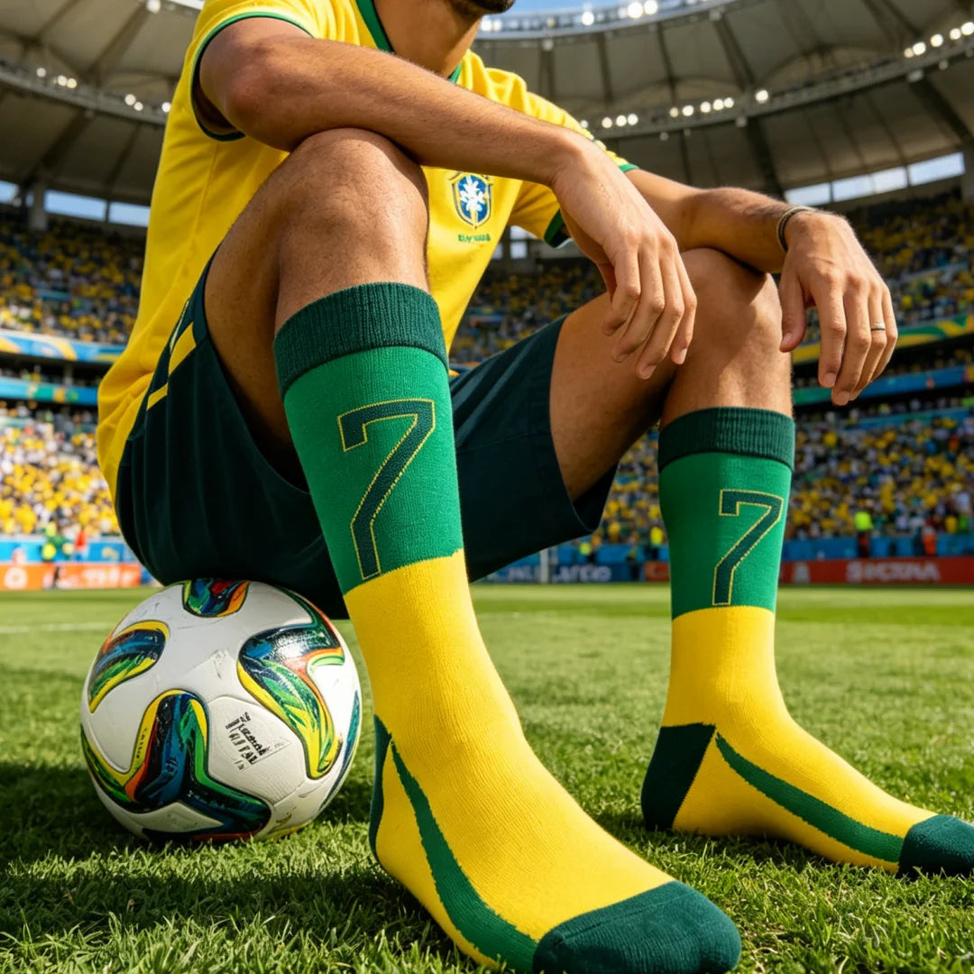 Cotton Polyester Knee High Athletic Socks - 14