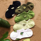 Polyester Elastane Teddy Bear Print Casual Ankle Socks for Women