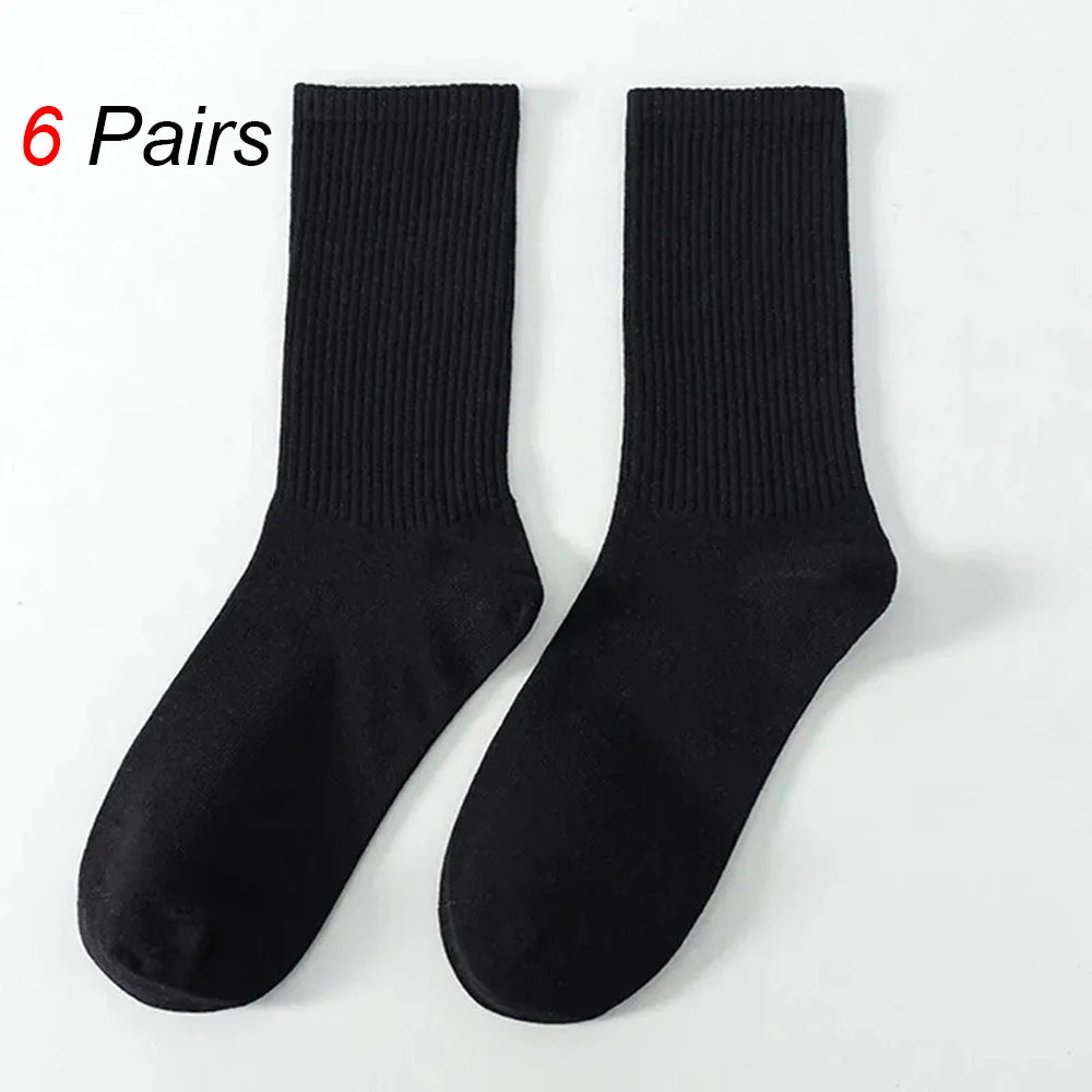 Polyester Spandex Casual Middle Tube Socks - 28