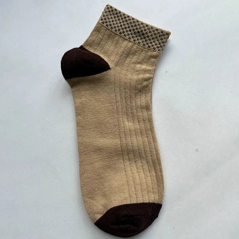 Polyester Elastane Crew Socks For Men