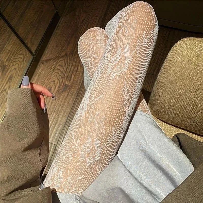 Floral Lace Mesh Women Tights