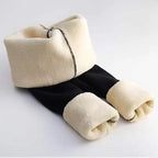 Polyester Fleece Lined High Waist Ankle Length Leggings