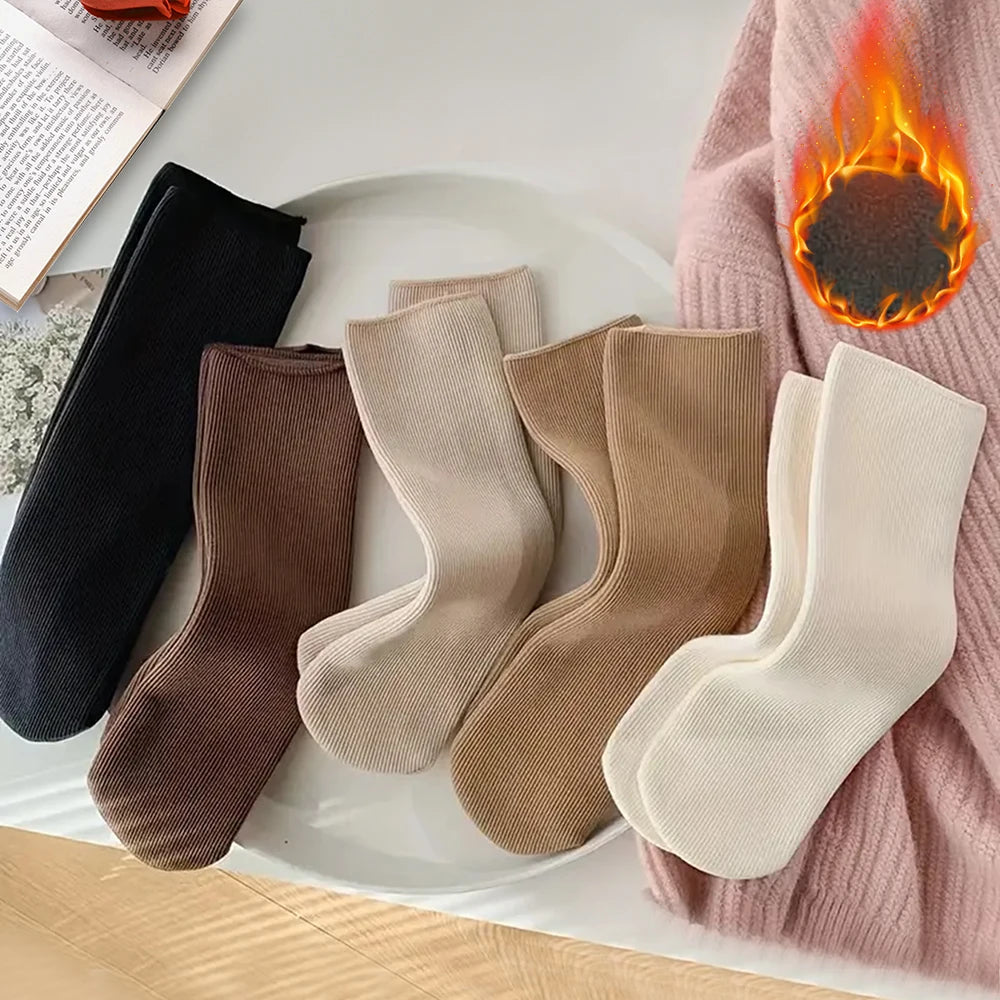 Polyester Elastane Thermal Socks For Women