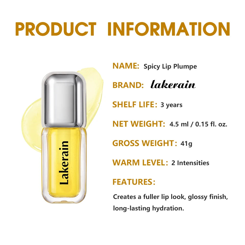 Spicy Lip Plumping Serum Gloss Hydrating Volumizer - 16