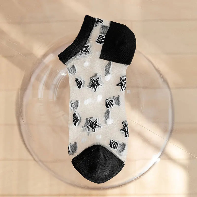 Polyester Elastane Low Cut Breathable Summer Socks