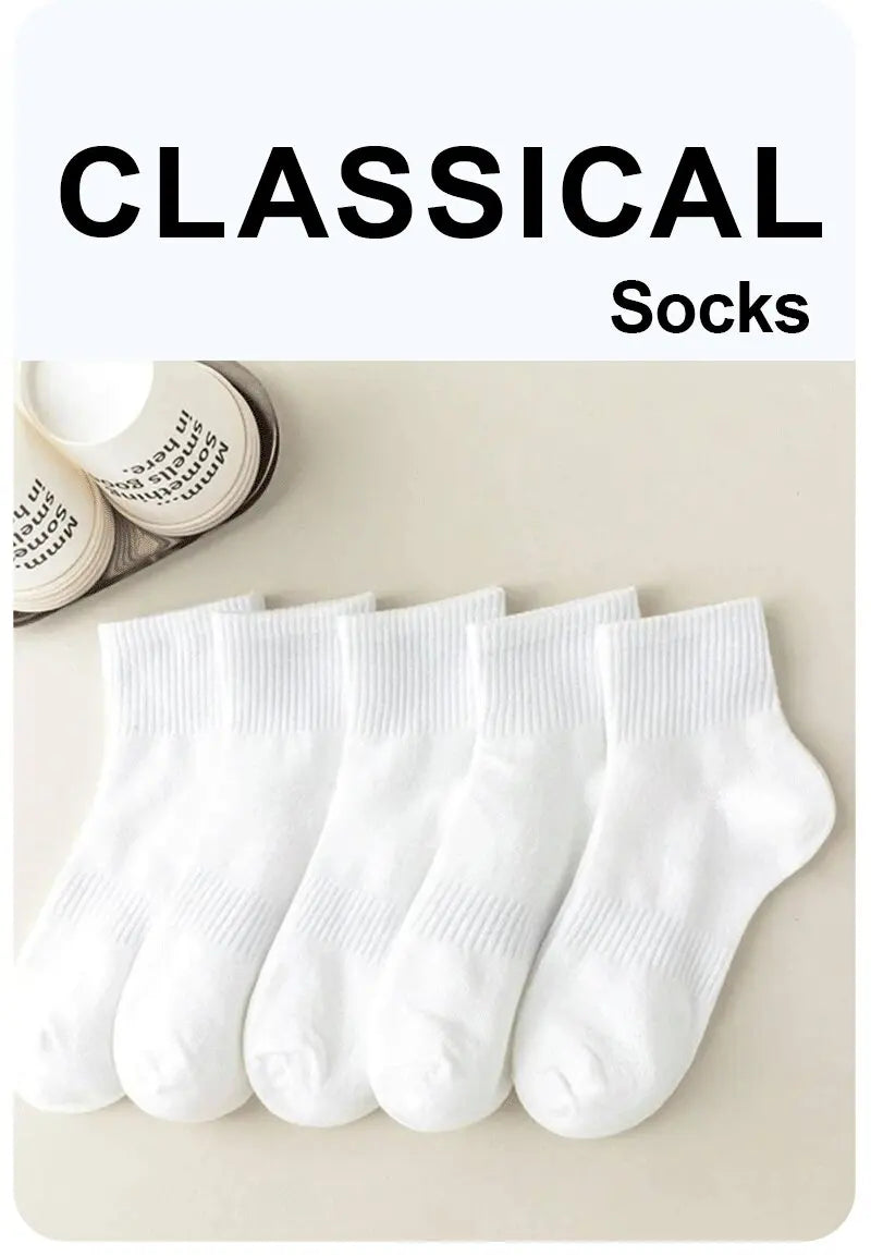 Polyester Blend Casual Low Tube Socks Set - 7