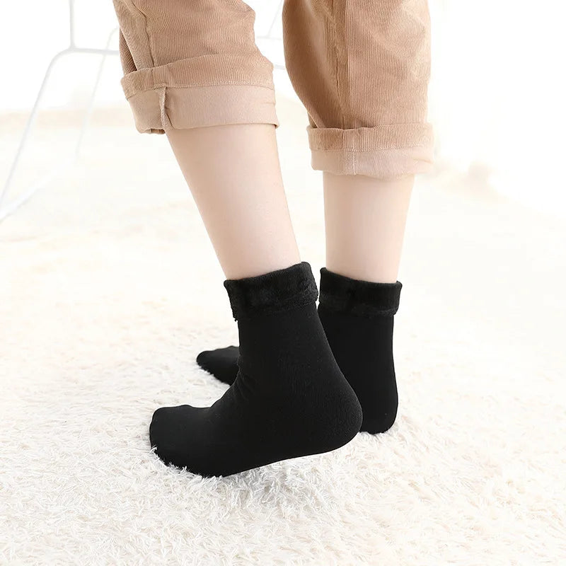 Polyester Fleece Lined Winter Socks