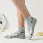 Cotton Polyester Blend Breathable Ankle Sports Socks