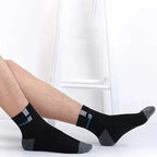 Polyester Elastane Blend Crew Socks Breathable Casual Footwear