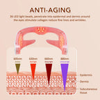 3D LED Red Light Vibration Eye Massager for Fatigue Relief