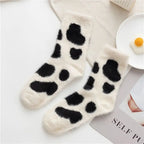 Plush Cartoon Mid Calf Socks Polyester Blend