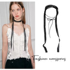 Polyester Lace Bowknot Decorative Neck Scarf