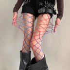 Rainbow Mesh Nylon Elastane Fishnet Tights