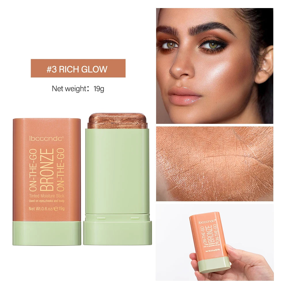 Cream Bronzer and Highlighter Multi Use Face and Body Makeup Stick - 21