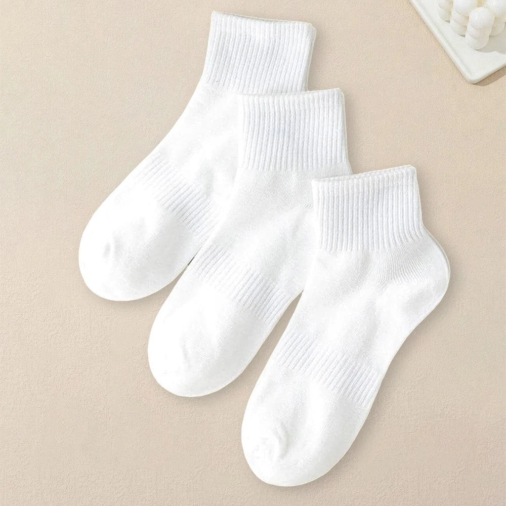 Polyester Blend Casual Low Tube Socks Set - 4