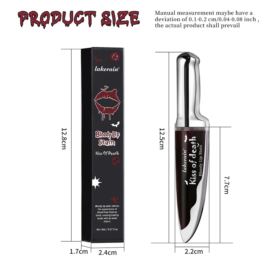 Matte Blood Effect Lip Stain Waterproof Long Lasting Lip Tint - 15
