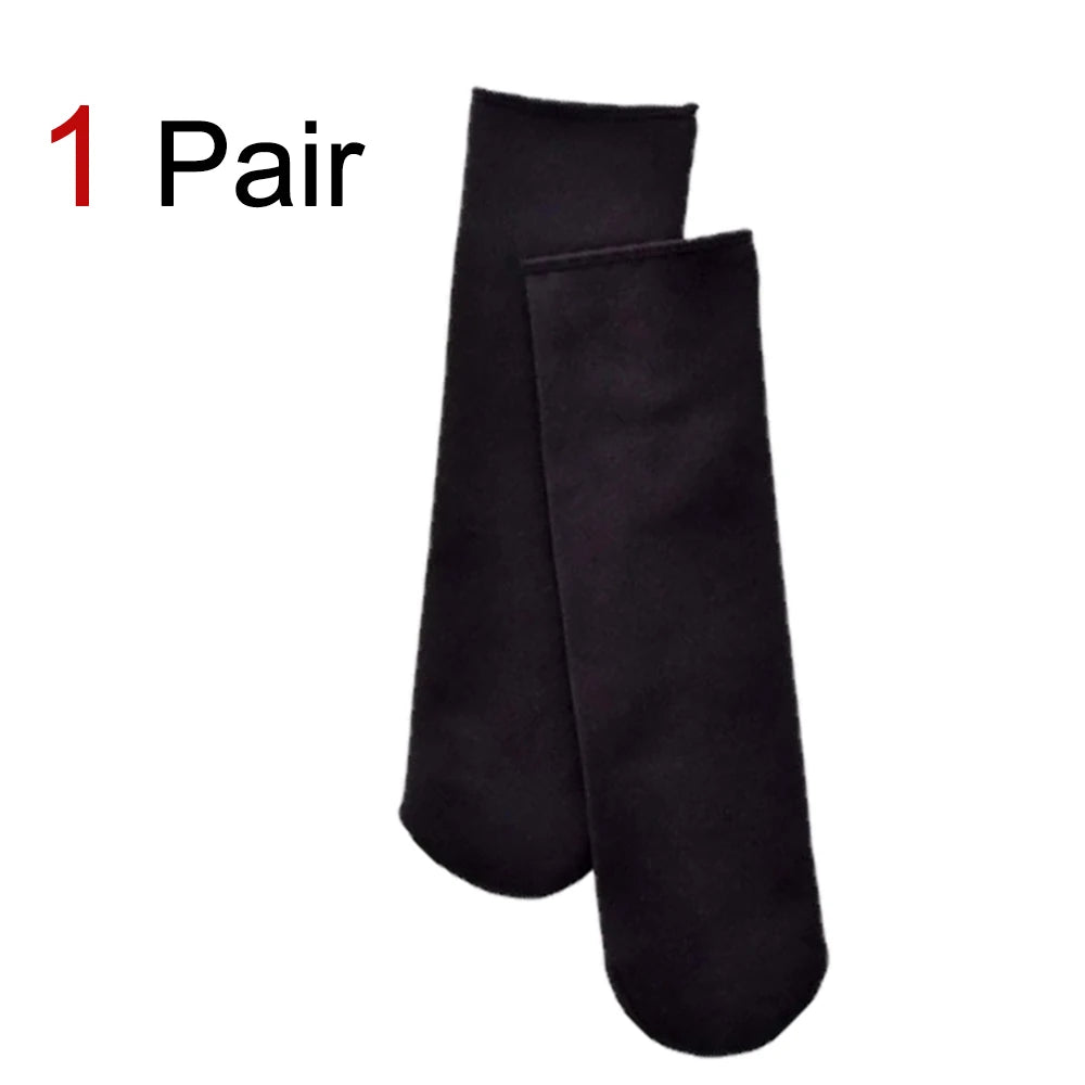 Thick Lined Polyester Elastane Thermal Socks