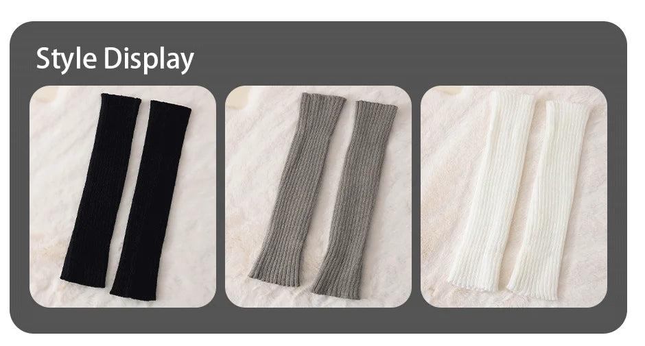 Polyester Elastane Acrylic Leg Warmers for Women