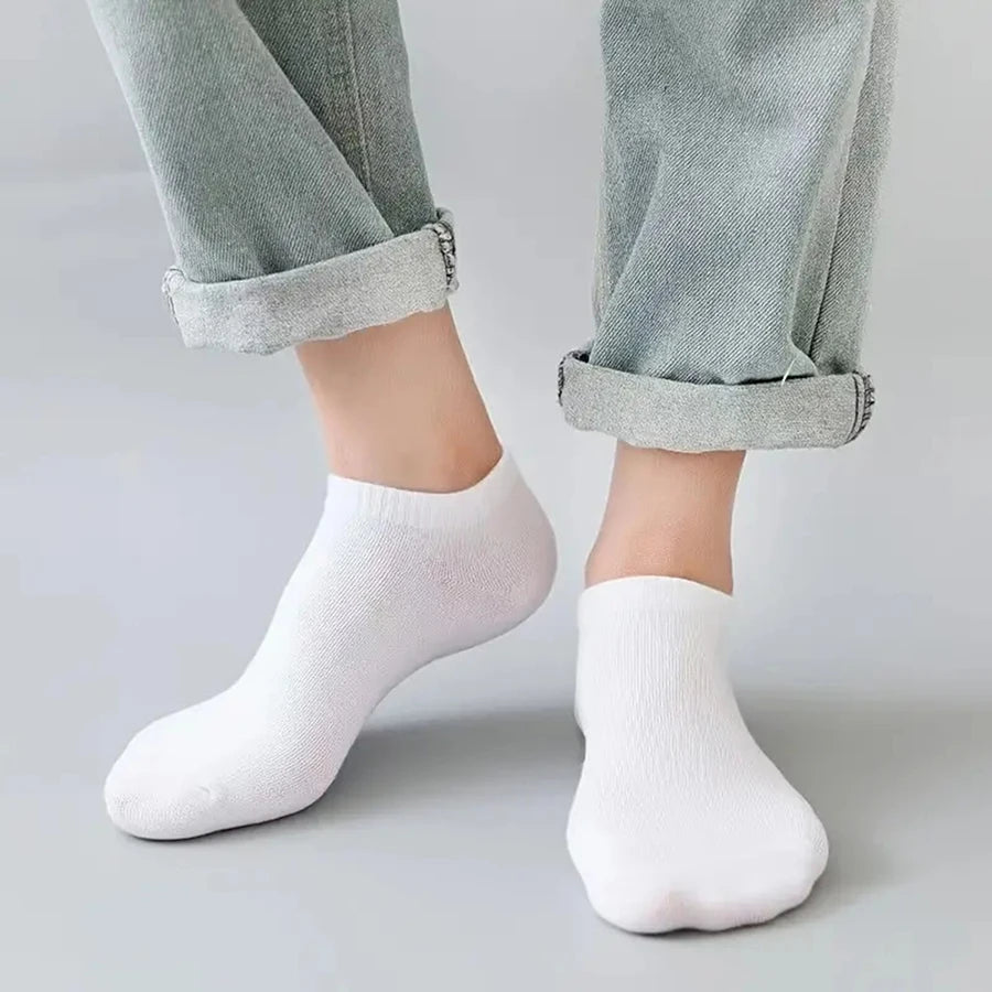 Mens Polyester Elastane Breathable No Show Ankle Socks