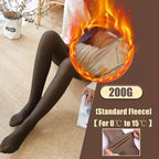 Polyester Elastane Thermal Fleece Lined Winter Tights