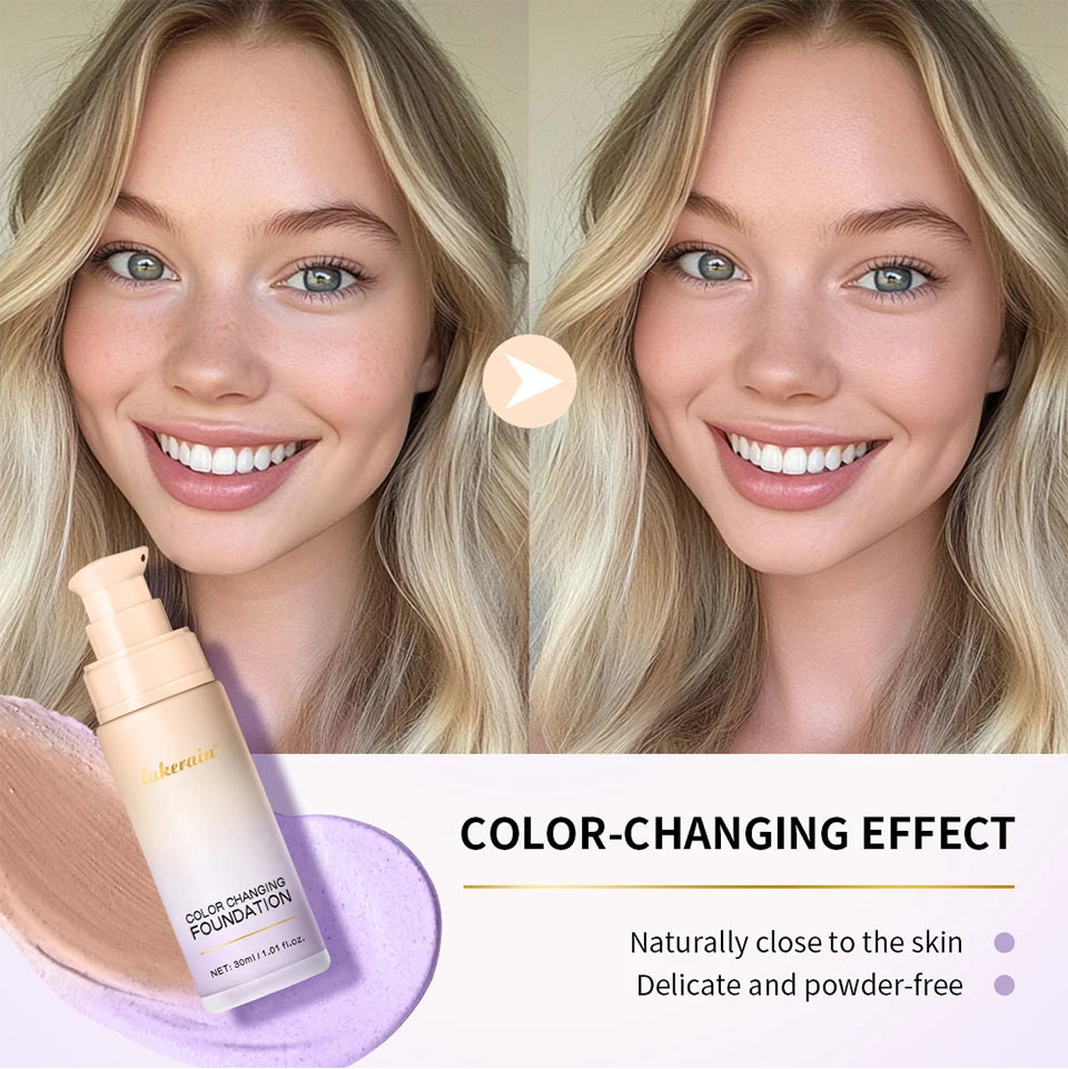 Color Changing Liquid Foundation Moisturizing Base Makeup
